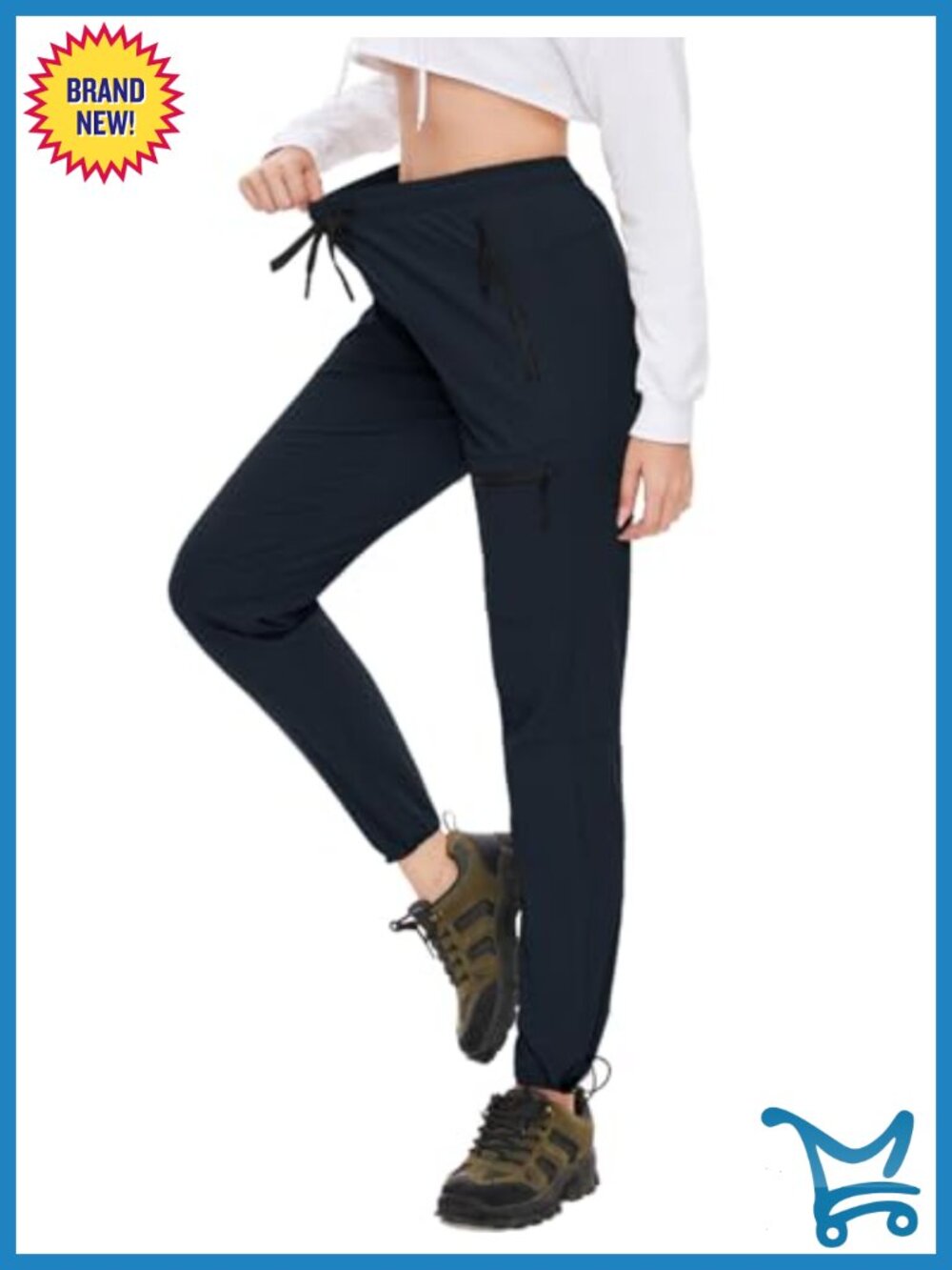SEVEGO Women's Hiking Pants Tall Inseam Lightweight Water Resistant Cargo Pants